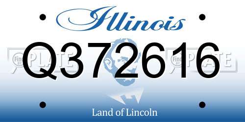 Q372616 Illinois License Plate