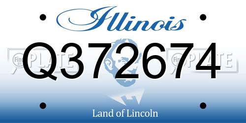 Q372674 Illinois License Plate