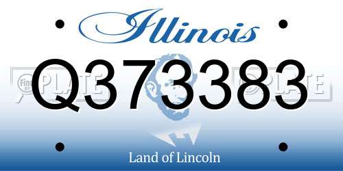 Q373383 Illinois License Plate
