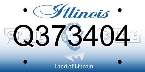 Q373404 Illinois License Plate