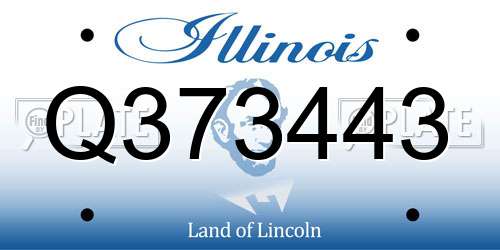 Q373443 Illinois License Plate