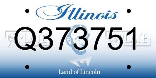 Q373751 Illinois License Plate