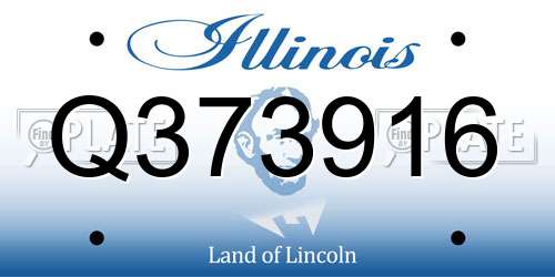 Q373916 Illinois License Plate