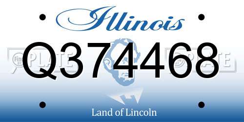 Q374468 Illinois License Plate