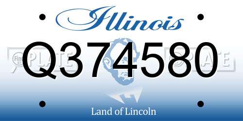 Q374580 Illinois License Plate