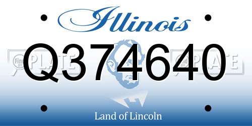 Q374640 Illinois License Plate