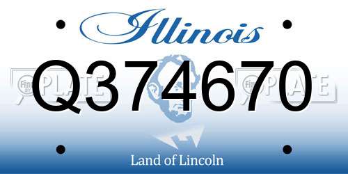 Q374670 Illinois License Plate