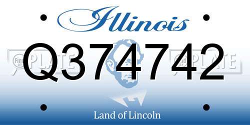 Q374742 Illinois License Plate