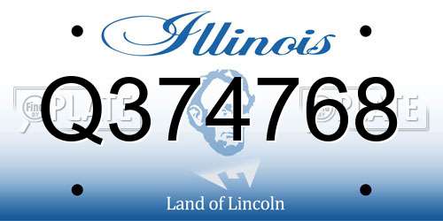 Q374768 Illinois License Plate