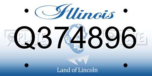Q374896 Illinois License Plate