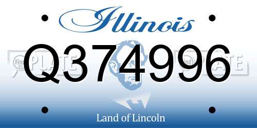 Q374996 Illinois License Plate