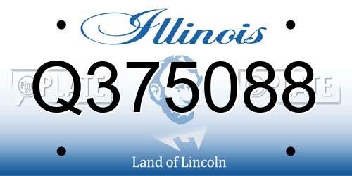Q375088 Illinois License Plate