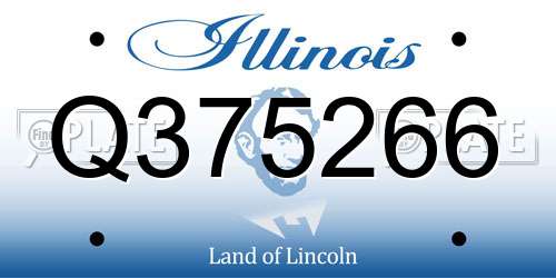 Q375266 Illinois License Plate