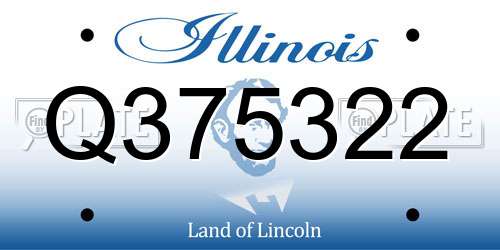 Q375322 Illinois License Plate