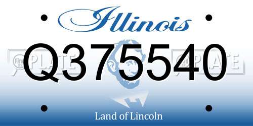 Q375540 Illinois License Plate