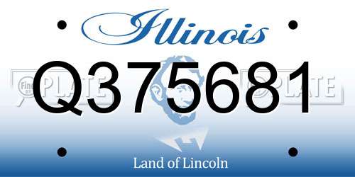 Q375681 Illinois License Plate