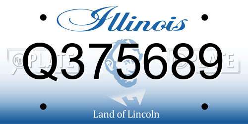 Q375689 Illinois License Plate
