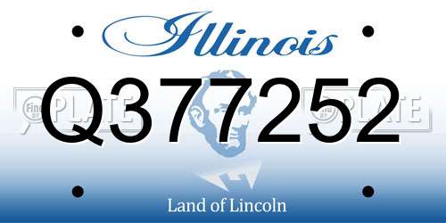 Q377252 Illinois License Plate