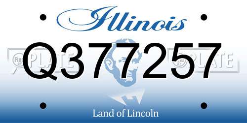 Q377257 Illinois License Plate