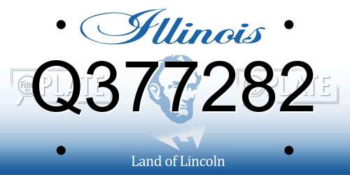 Q377282 Illinois License Plate