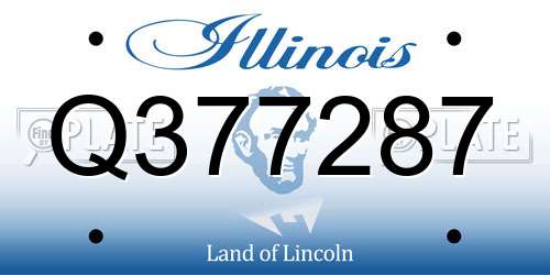 Q377287 Illinois License Plate