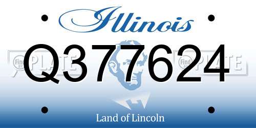 Q377624 Illinois License Plate