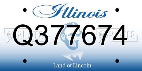 Q377674 Illinois License Plate