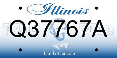 Q37767A Illinois License Plate