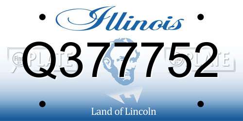 Q377752 Illinois License Plate