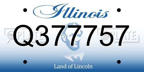 Q377757 Illinois License Plate