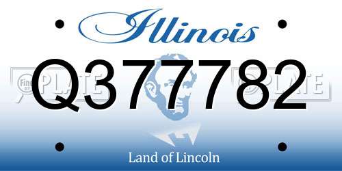 Q377782 Illinois License Plate