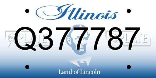 Q377787 Illinois License Plate