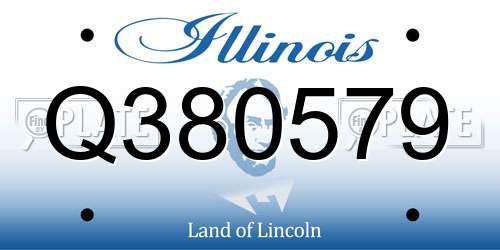 Q380579 Illinois License Plate