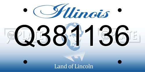 Q381136 Illinois License Plate