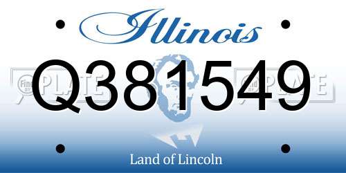 Q381549 Illinois License Plate