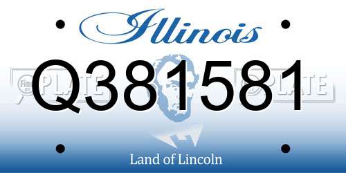 Q381581 Illinois License Plate