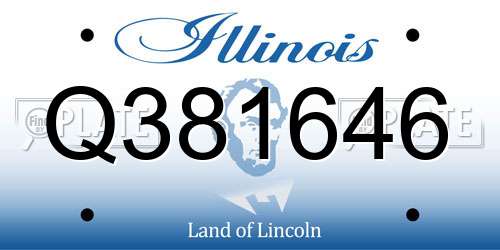 Q381646 Illinois License Plate