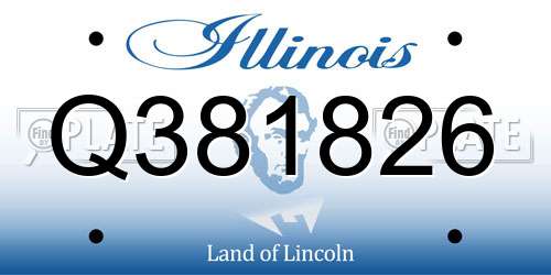 Q381826 Illinois License Plate