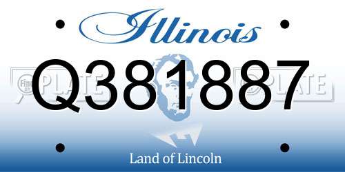 Q381887 Illinois License Plate