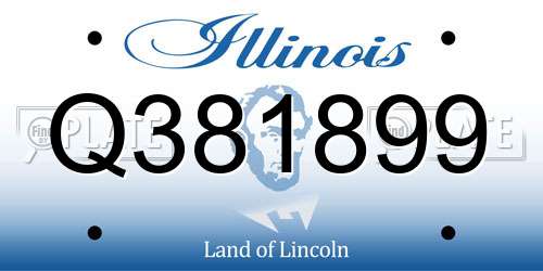 Q381899 Illinois License Plate