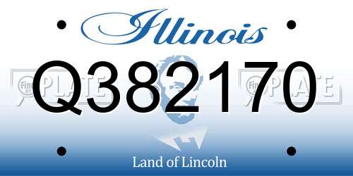 Q382170 Illinois License Plate