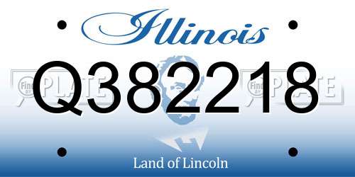 Q382218 Illinois License Plate