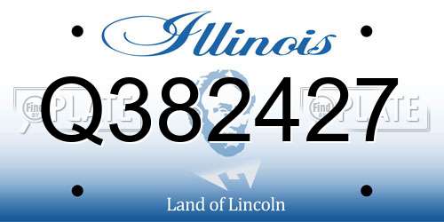 Q382427 Illinois License Plate