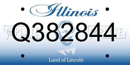 Q382844 Illinois License Plate