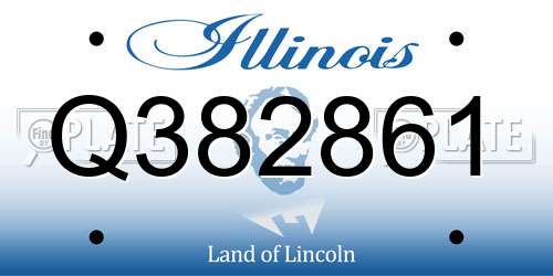 Q382861 Illinois License Plate