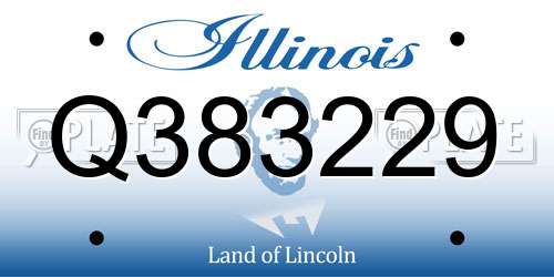 Q383229 Illinois License Plate