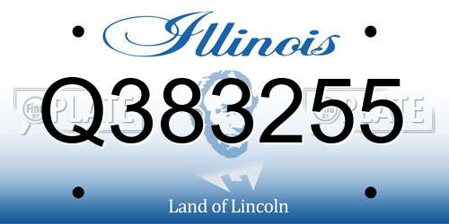 Q383255 Illinois License Plate