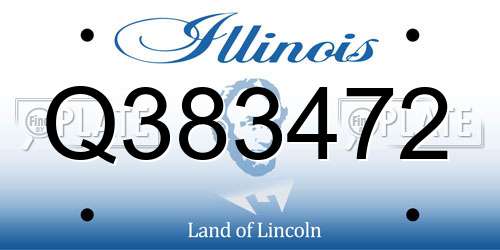 Q383472 Illinois License Plate