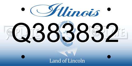 Q383832 Illinois License Plate
