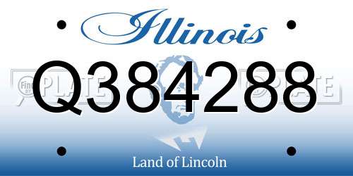 Q384288 Illinois License Plate